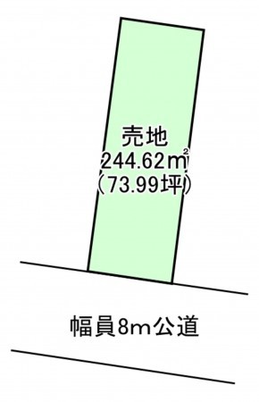熊本市東区若葉、土地の間取り画像です