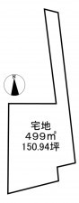 上益城郡嘉島町大字上六嘉、土地の間取り画像です