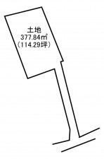 上益城郡益城町大字惣領、土地の間取り画像です