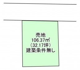 熊本市東区花立、土地の間取り画像です