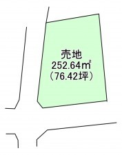 熊本市東区桜木、土地の間取り画像です