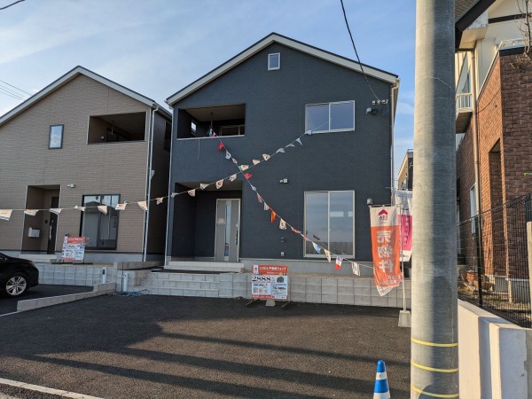 熊本市東区山ノ神、新築一戸建ての外観画像です