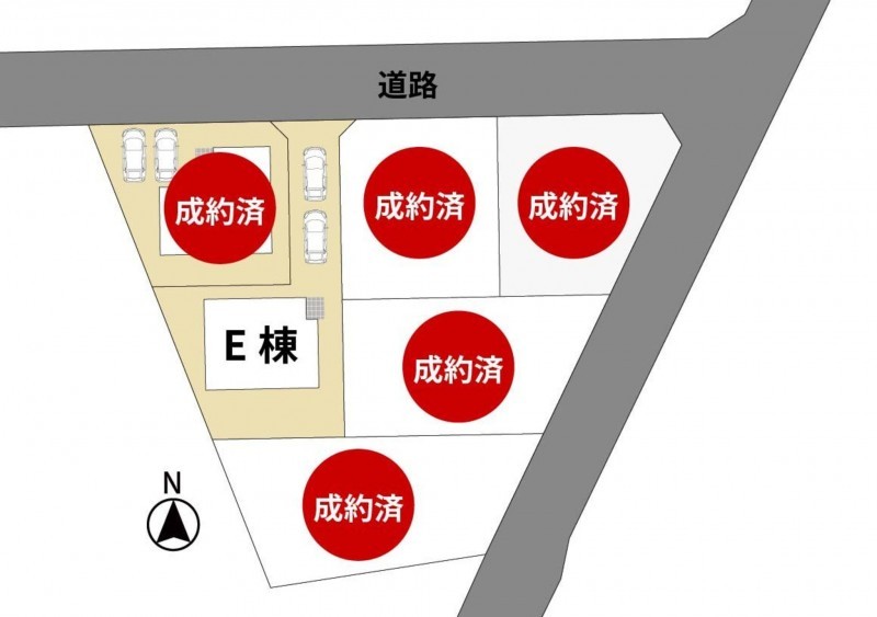 三井郡大刀洗町大字山隈、土地の間取り画像です