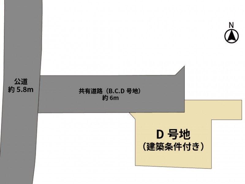 筑紫野市上古賀、土地の間取り画像です