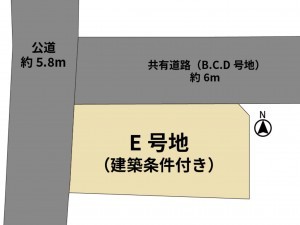 筑紫野市上古賀、土地の間取り画像です