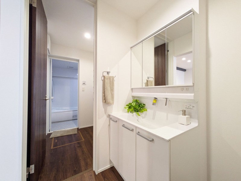 春日市春日、新築一戸建ての洗面画像です