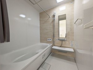 那珂川市道善、新築一戸建ての風呂画像です