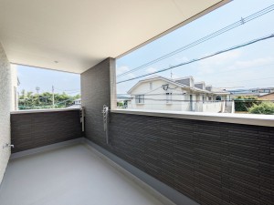 那珂川市道善、新築一戸建てのバルコニー画像です