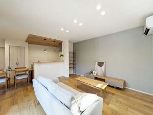 太宰府市国分、新築一戸建ての居間画像です