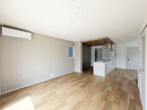 福岡市早良区原、新築一戸建ての居間画像です