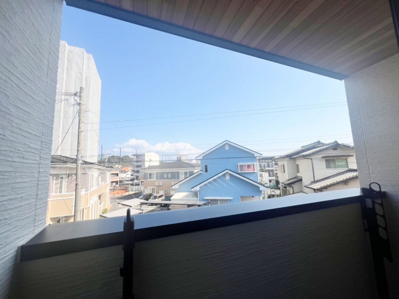 福岡市東区和白、新築一戸建てのバルコニー画像です
