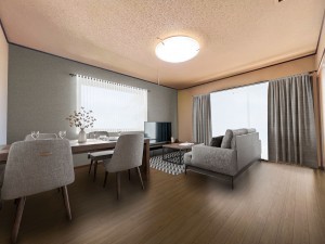 佐賀市鍋島、中古一戸建ての居間画像です