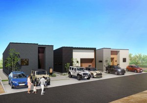 福岡市西区太郎丸、新築一戸建ての完成予想図（外観）画像です