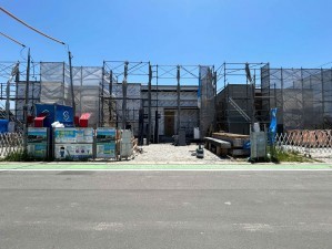 福岡市西区太郎丸、新築一戸建ての前面道路を含む現地写真画像です
