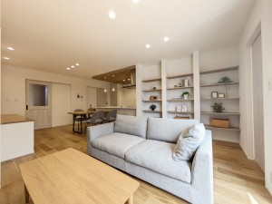 福岡市西区太郎丸、新築一戸建ての居間画像です