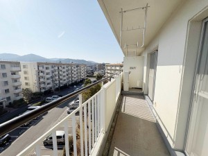 福岡市西区十郎川団地、マンションのバルコニー画像です