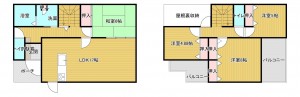 小郡市三国が丘、中古一戸建ての間取り画像です