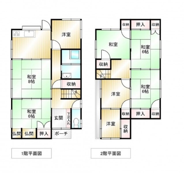 筑紫野市大字山口、中古一戸建ての間取り画像です