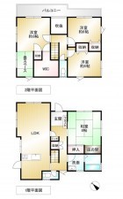 筑紫野市大字吉木、中古一戸建ての間取り画像です