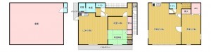 糟屋郡須惠町大字佐谷、中古一戸建ての間取り画像です