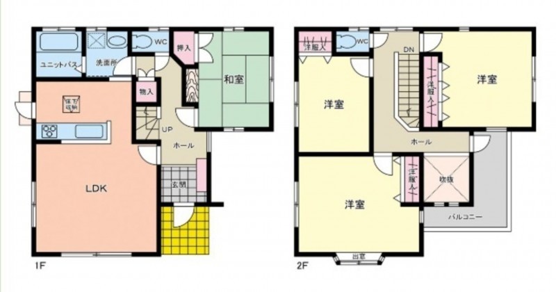 那珂川市片縄北、中古一戸建ての間取り画像です