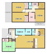 糟屋郡須惠町大字須惠、中古一戸建ての間取り画像です