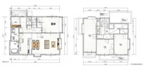 糟屋郡須惠町大字旅石、中古一戸建ての間取り画像です