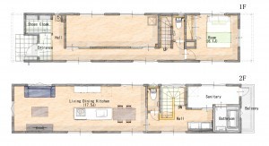 糟屋郡志免町片峰中央、中古一戸建ての間取り画像です