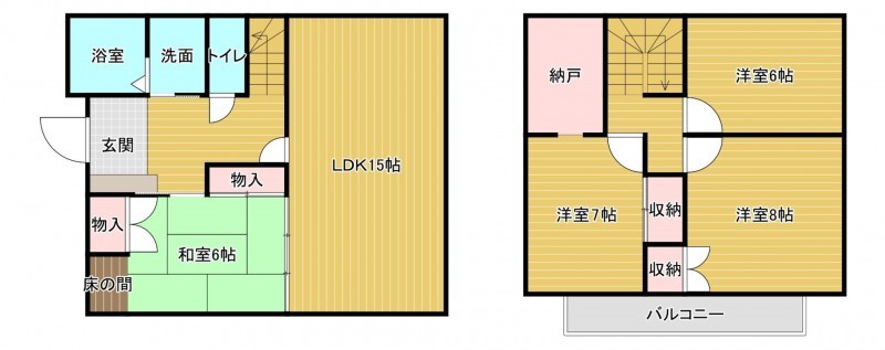 小郡市小郡、中古一戸建ての間取り画像です