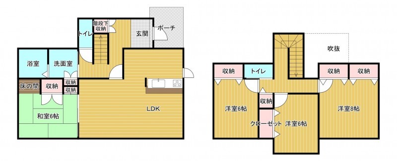 小郡市希みが丘、中古一戸建ての間取り画像です