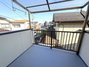 福岡市南区老司、中古一戸建てのバルコニー画像です