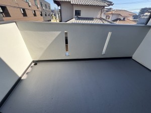 糸島市高田、中古一戸建てのバルコニー画像です