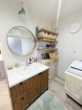 小郡市二森、中古一戸建ての洗面画像です