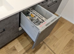 福津市西福間、新築一戸建てのキッチン画像です