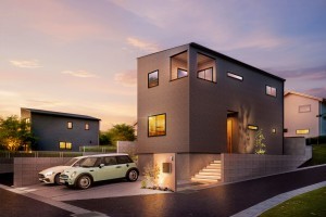 福岡市早良区飯倉、新築一戸建ての外観画像です