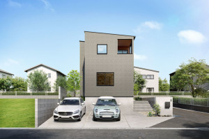 福岡市早良区飯倉、新築一戸建ての外観画像です