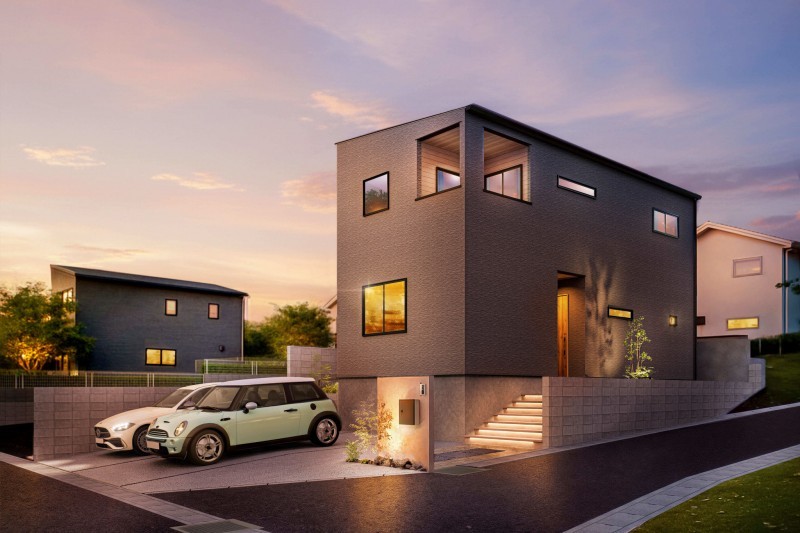 福岡市早良区飯倉、新築一戸建ての外観画像です