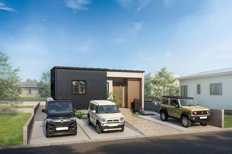 三養基郡みやき町東尾、新築一戸建ての外観画像です