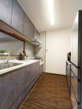 大牟田市本町、マンションのキッチン画像です