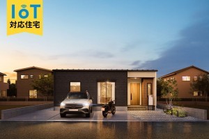 神埼市神埼町本堀、新築一戸建ての完成予想図（外観）画像です