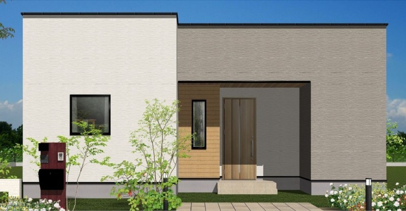 神埼市神埼町本堀、新築一戸建ての完成予想図（外観）画像です