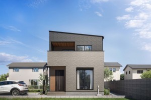 糸島市前原南、新築一戸建ての外観画像です