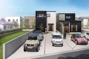 筑紫野市大字筑紫、新築一戸建ての外観画像です