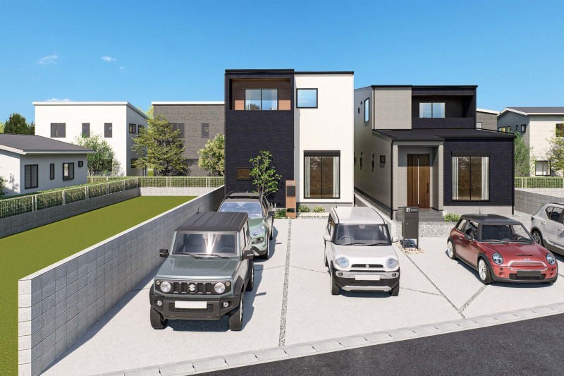 筑紫野市大字筑紫、新築一戸建ての外観画像です