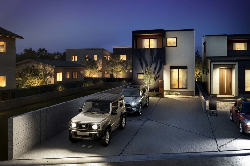 筑紫野市大字筑紫、新築一戸建ての完成予想図（外観）画像です