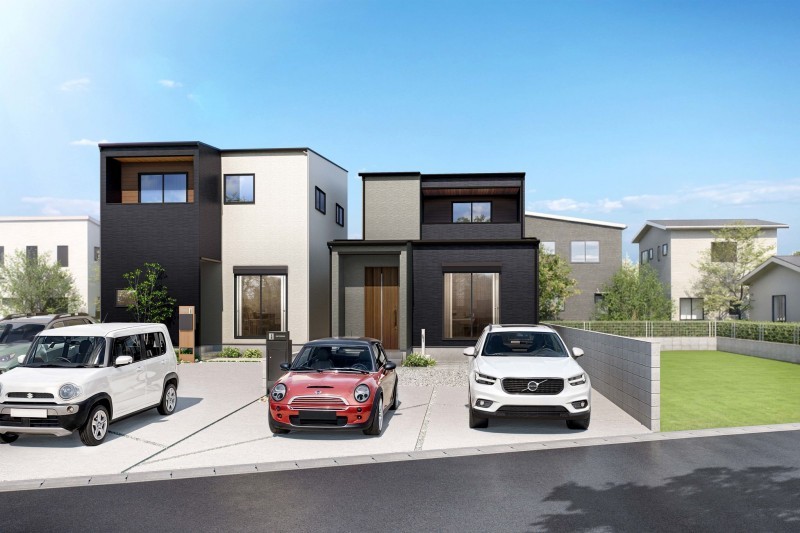 筑紫野市大字筑紫、新築一戸建ての外観画像です