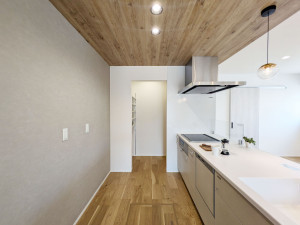 久留米市津福今町、新築一戸建てのキッチン画像です