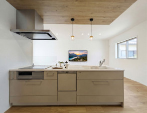 久留米市津福今町、新築一戸建てのキッチン画像です