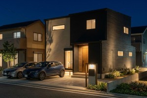 朝倉郡筑前町東小田、新築一戸建ての完成予想図（外観）画像です