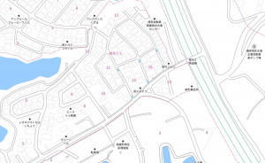糟屋郡粕屋町駕与丁、土地の地図画像です